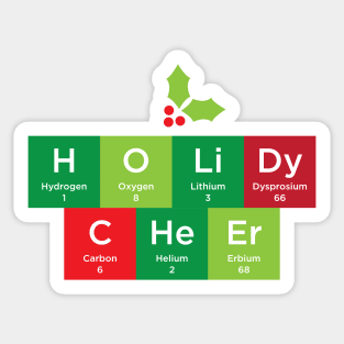 Funny Christmas Chemistry - Holiday Cheer Sticker